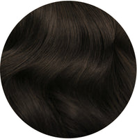 #1BL Darkest Brown Seamless Clip In Extensions