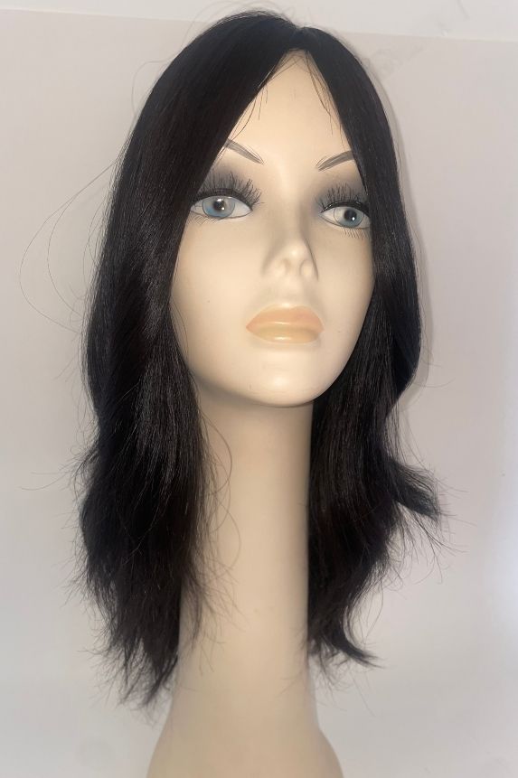 1B Off Black Mono Top Human Hair Wig NZ Superior Hair