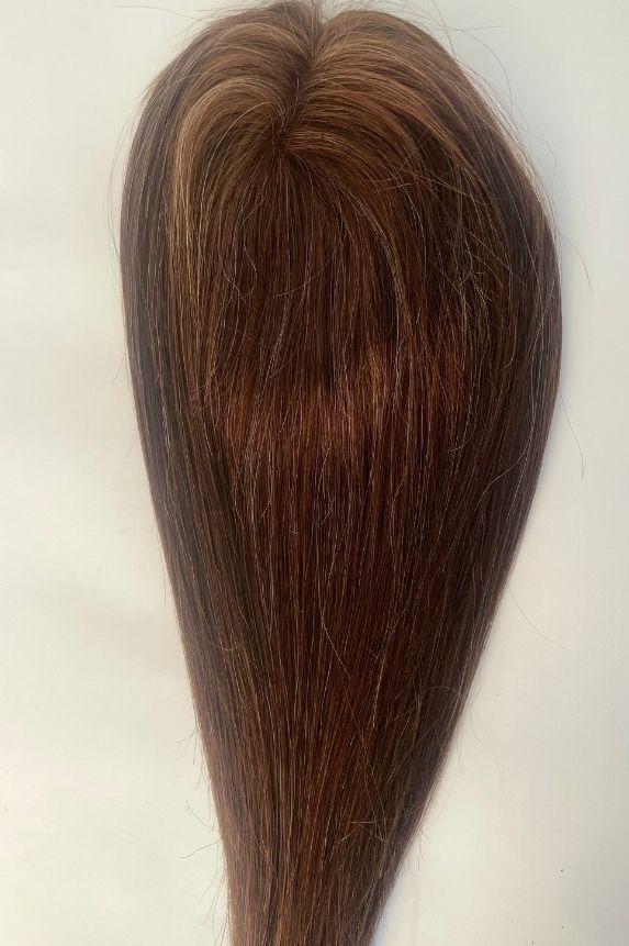 #4 Chocolate Brown 20% Grey Premium Topper