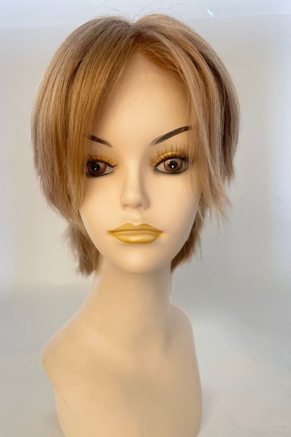 #14 Beige Blonde Blend Short Premium Lace Front Wig