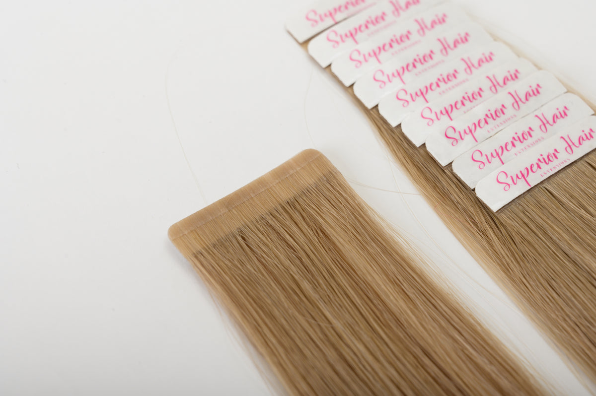 #23 Golden Blonde Ultra Seamless Tape In Extensions