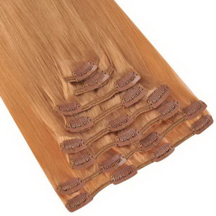 #12 Dark Honey Clip In Hair Extensions 7PCS