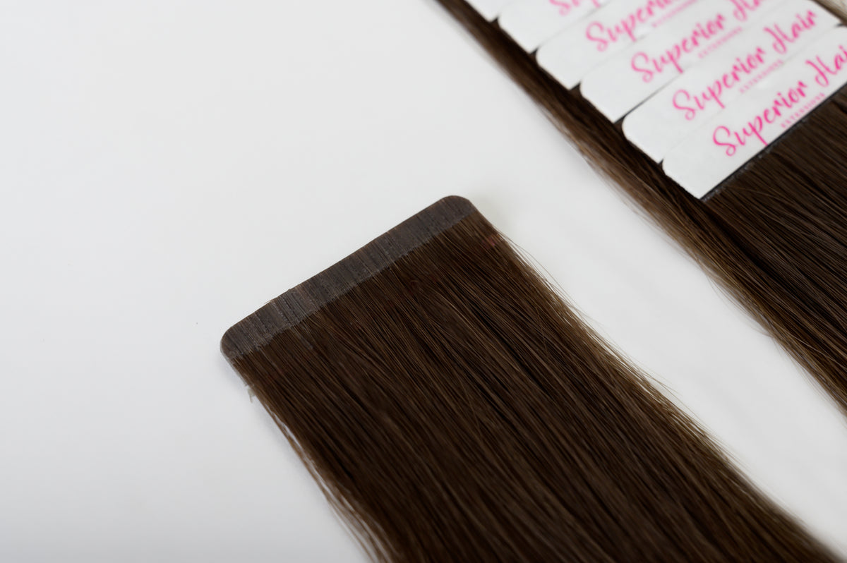 #2 Dark Brown Ultra Seamless Tape In Extensions