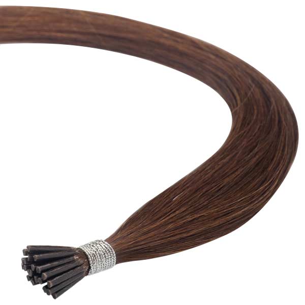 #4 Chocolate Brown Micro Beads I TIP Human Hair Extensions