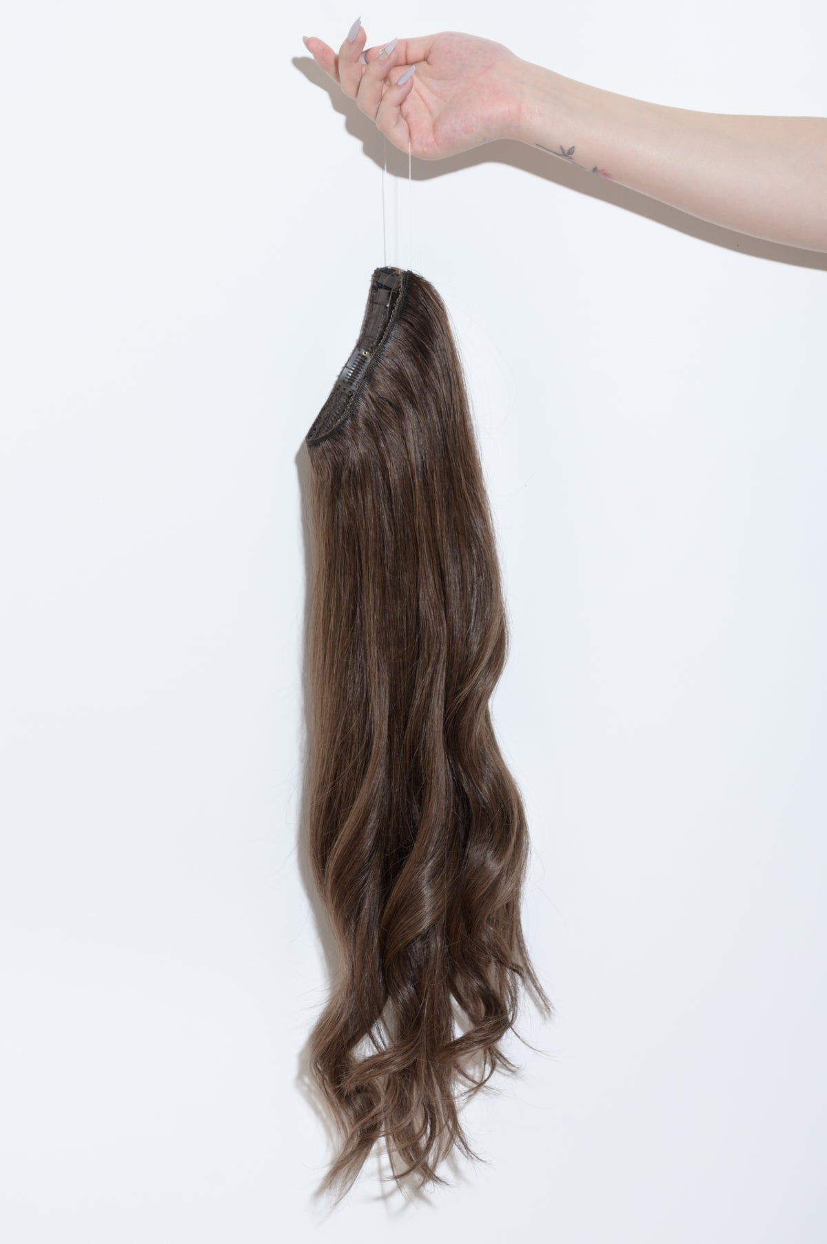 #4 Chocolate Brown Classic Halo Hair Extensions