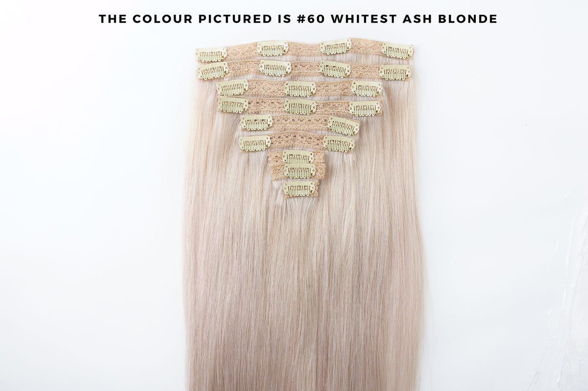 #27/613 Warm Honey Blonde Mix Classic Clip In Hair Extensions 9pcs