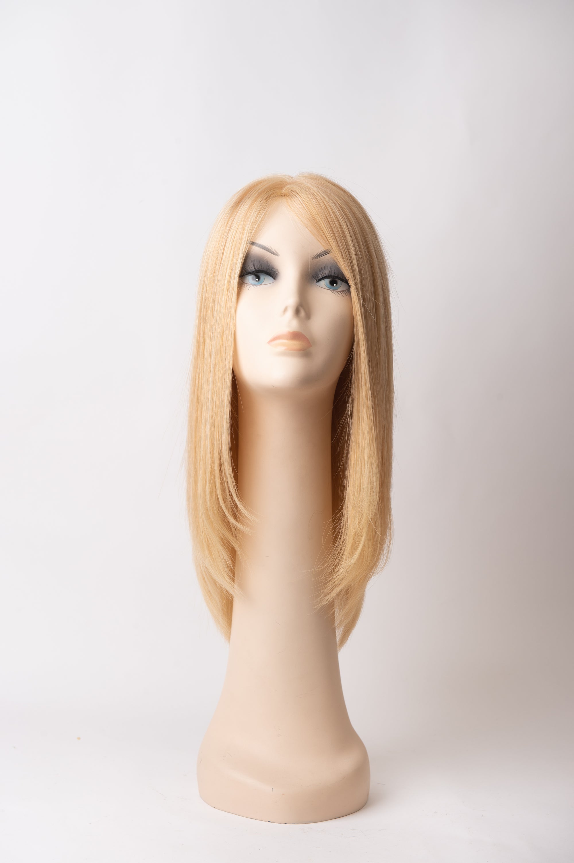 #613 Platinum Blonde Mono Top Human Hair Wig