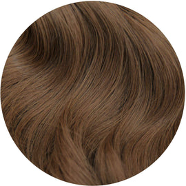 colour:#8 Natural Light Brown Classic Clip In Hair Extensions 9pcs