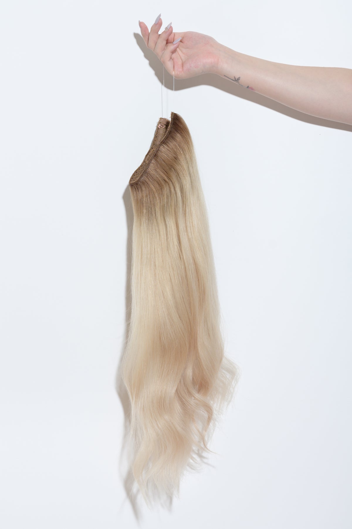 #Beach Blonde Ombre Classic Halo Hair Extensions