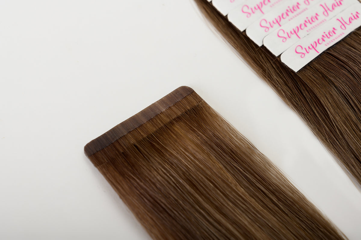 #Bronde Balayage Ultra Seamless Tape In Extensions