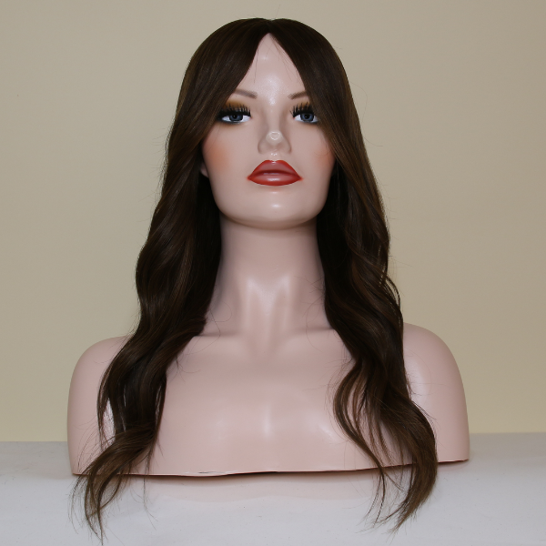 Chocolate Brown Balayage Mono Top Human Hair Wig