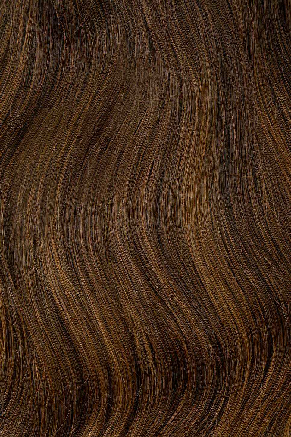 #Chocolate Brown Balayage Classic Halo Hair Extensions — Value Grade