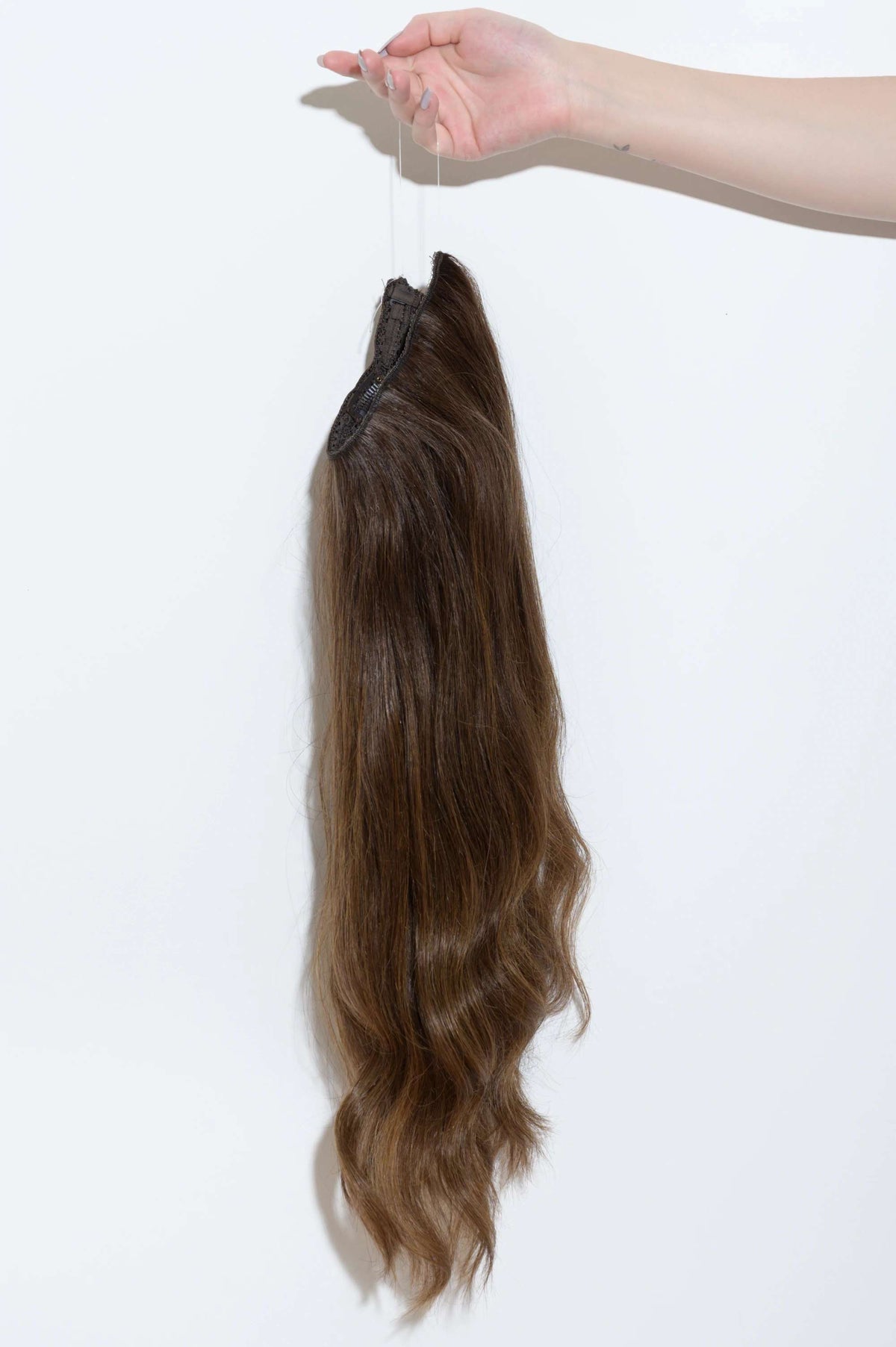 #Chocolate Brown Balayage Classic Halo Hair Extensions