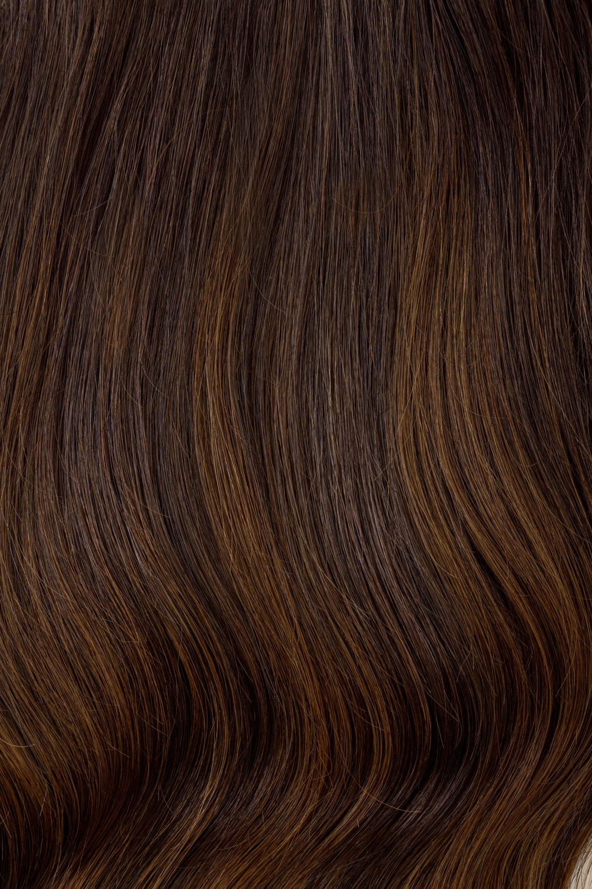 #Dark Brown Balayage Traditional Weft Extensions