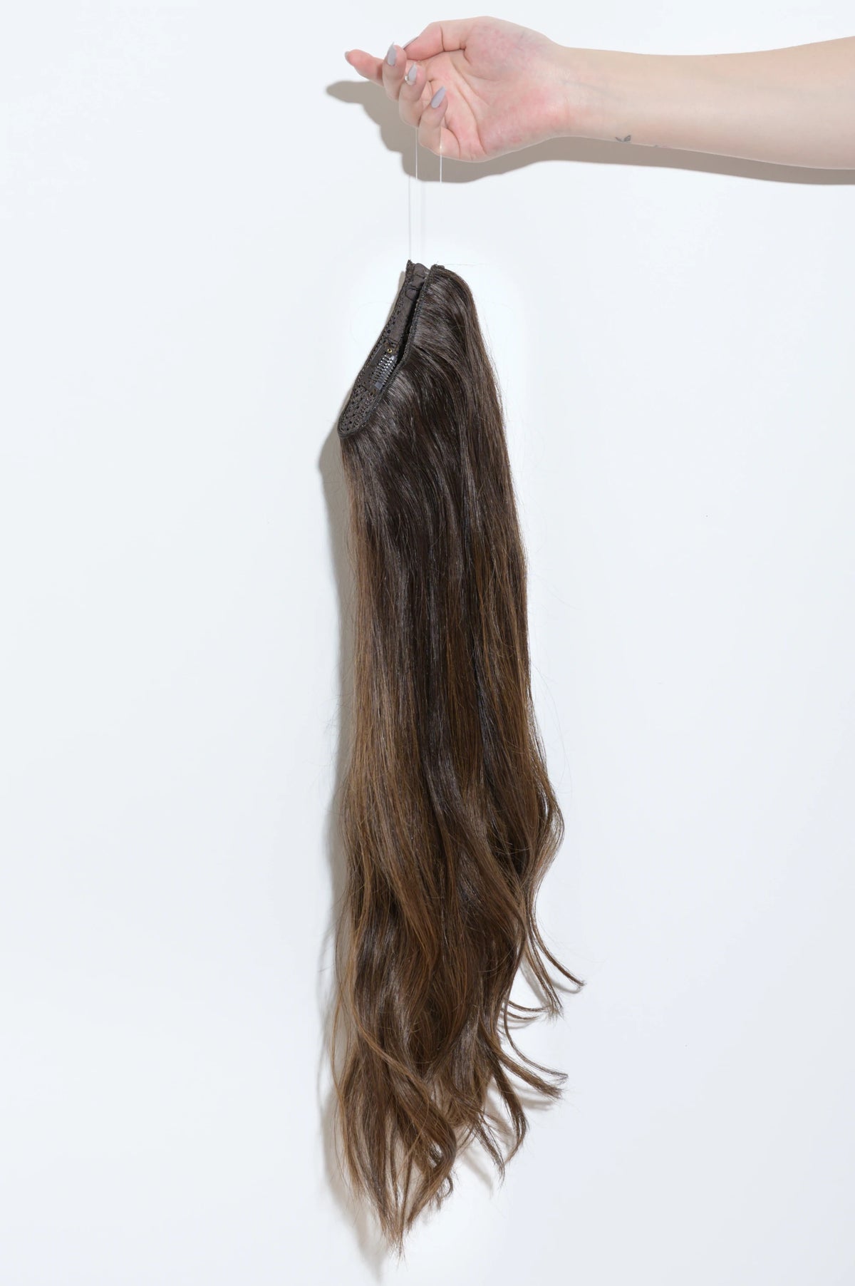 #Dark Brown Balayage Classic Halo Hair Extensions