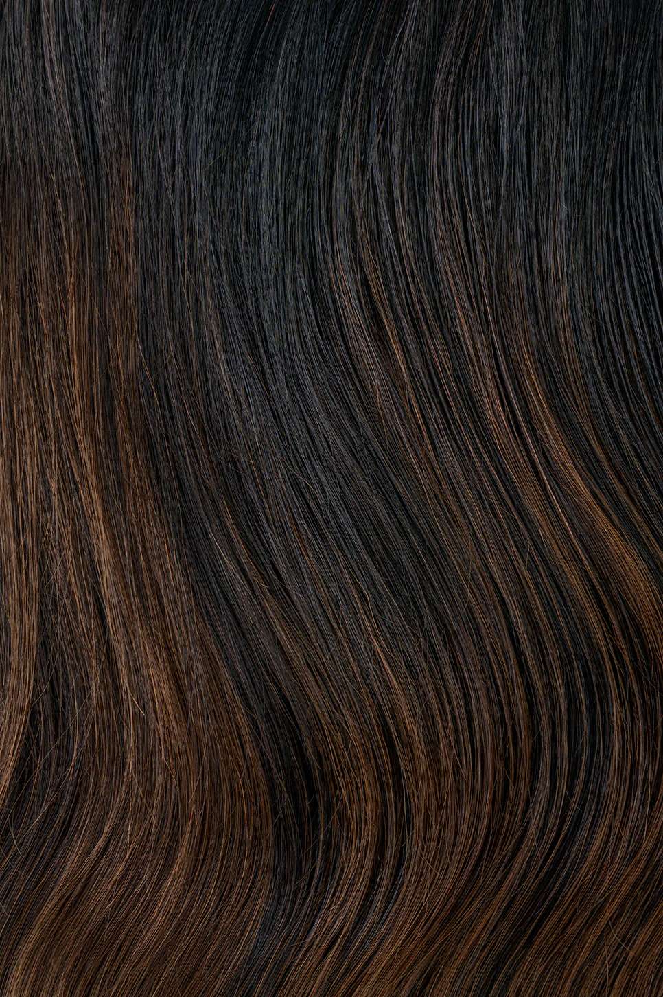 #Off Black Balayage Classic Clip In Hair Extensions 9pcs — Value Grade