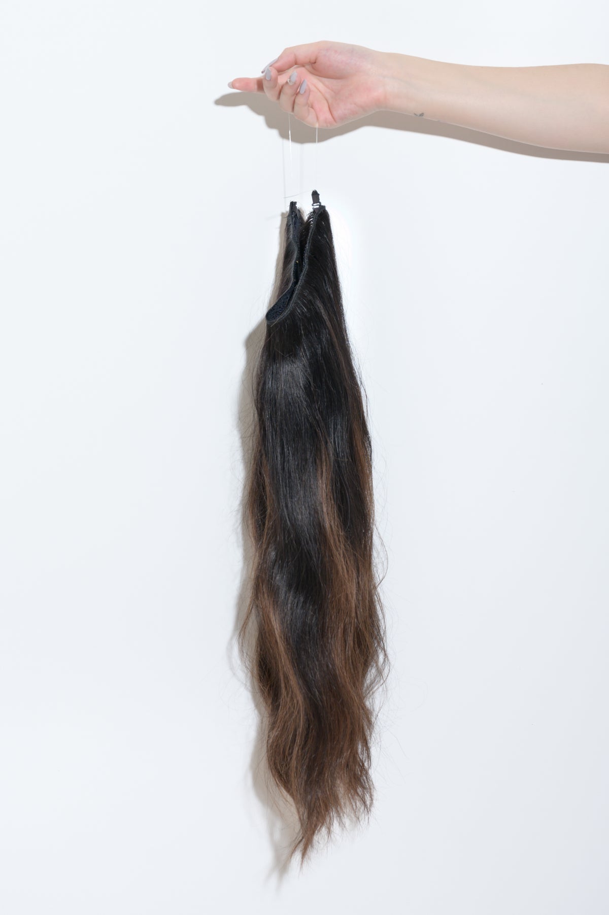 #Off Black Balayage Classic Halo Hair Extensions