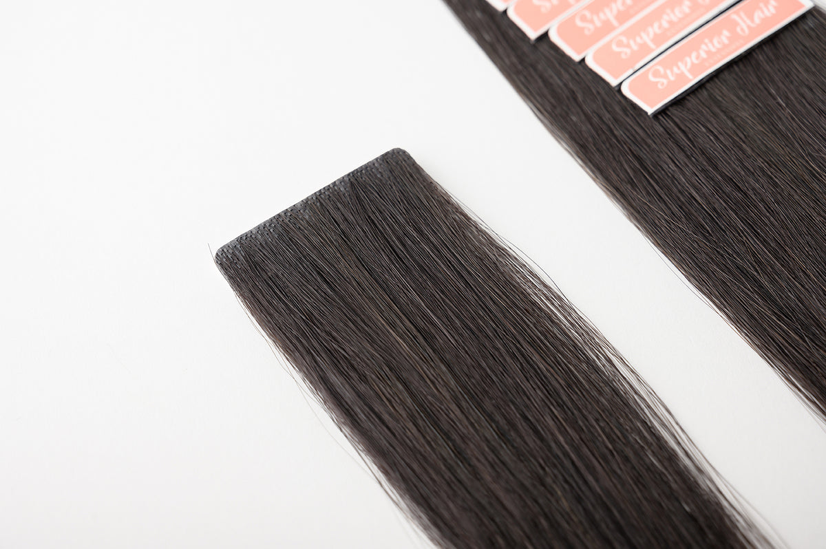 #Off Black Balayage Invisi Tape Hair Extensions