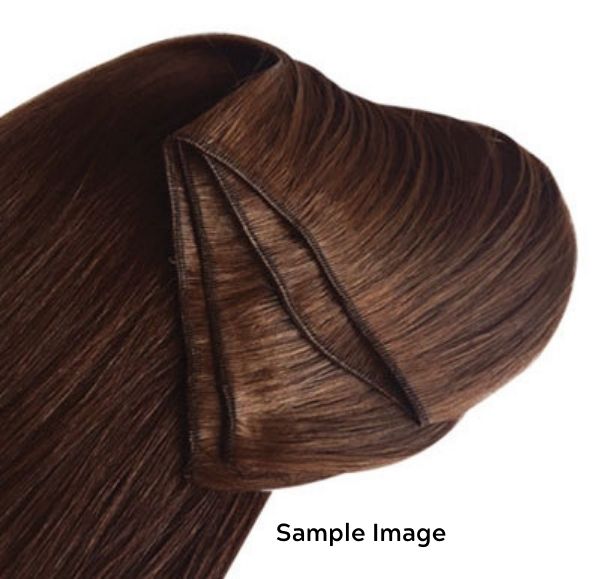 #Chocolate Brown Balayage Traditional Weft Extensions