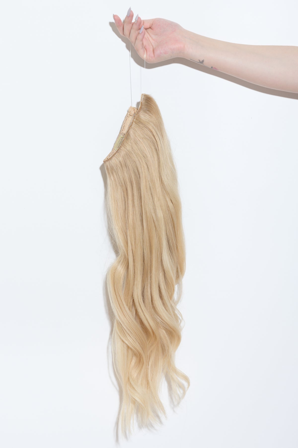 #Sandy Blonde Balayage Classic Halo Hair Extensions