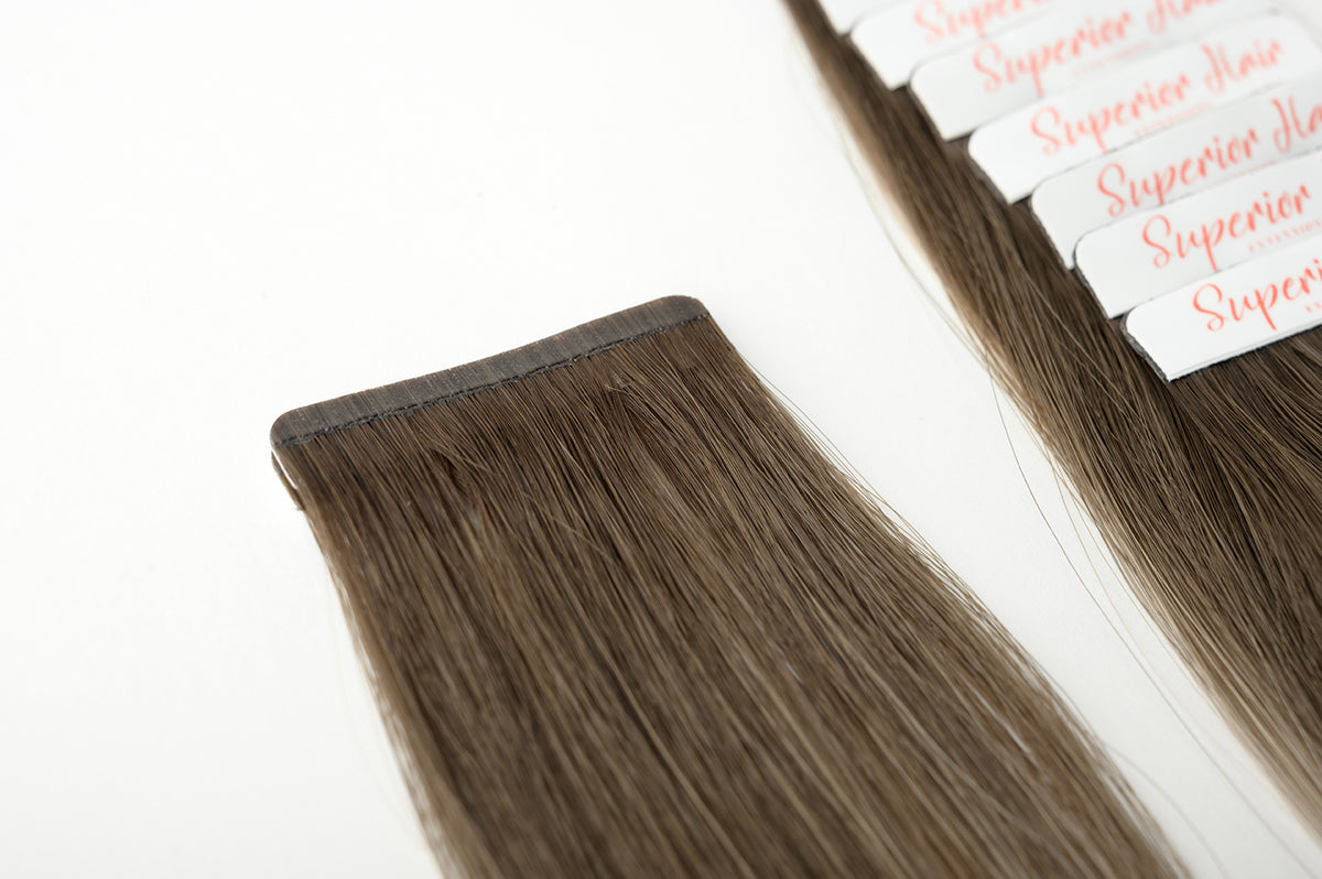 #Smokey Ombre Ultra Seamless Tape In Extensions