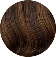 #Dark Brown Balayage Pre Bonded U Tip Extensions