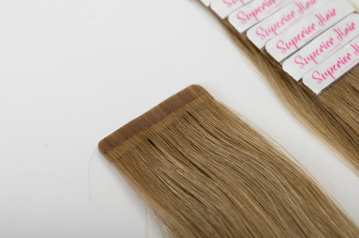 #Beach Blonde Ombre Ultra Seamless Tape In Extensions