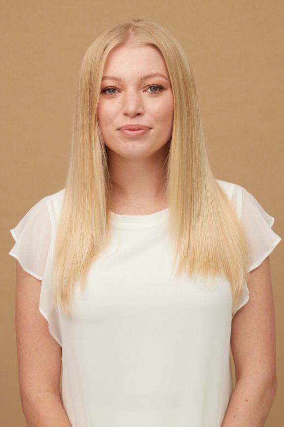 #613 Platinum Blonde Traditional Weft Extensions